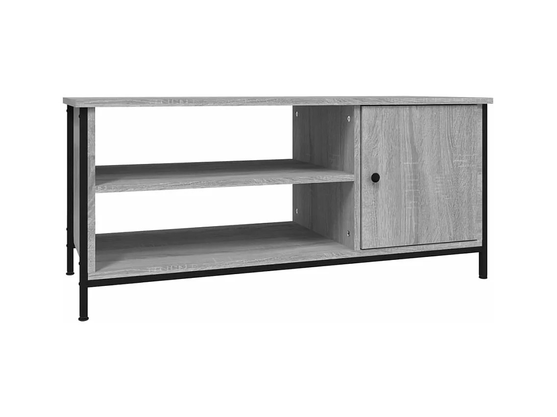 Meuble TV sonoma gris 100x40x45 bois d'ingénierie