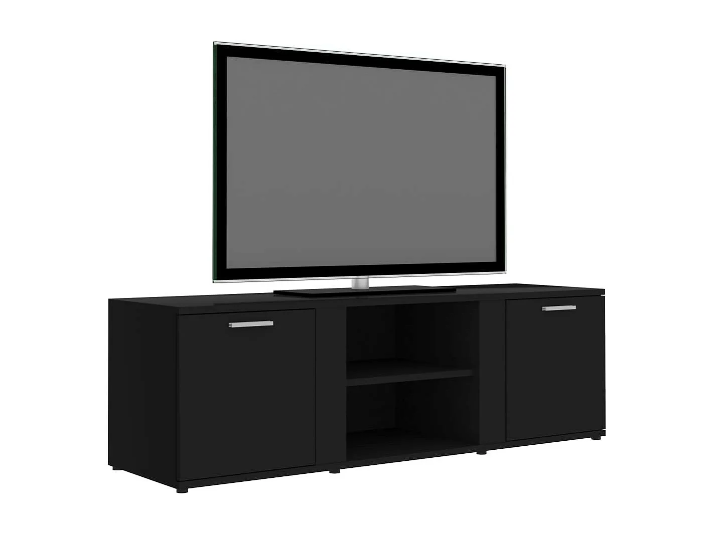 Meuble TV Noir 120x34x37