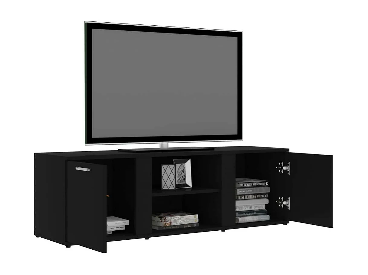 Meuble TV Noir 120x34x37