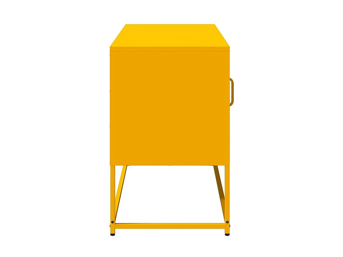 Meuble TV jaune moutarde 100,5x39x60,5 acier