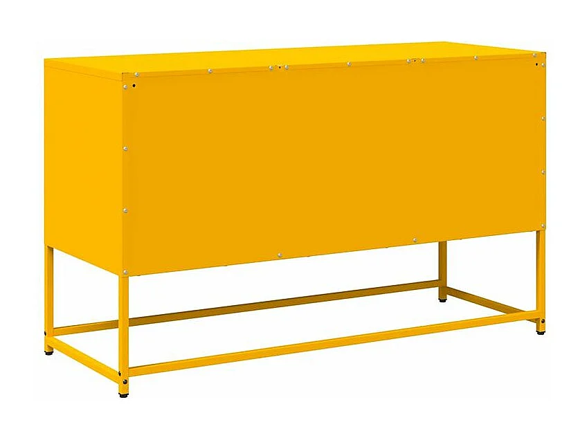 Meuble TV jaune moutarde 100,5x39x60,5 acier