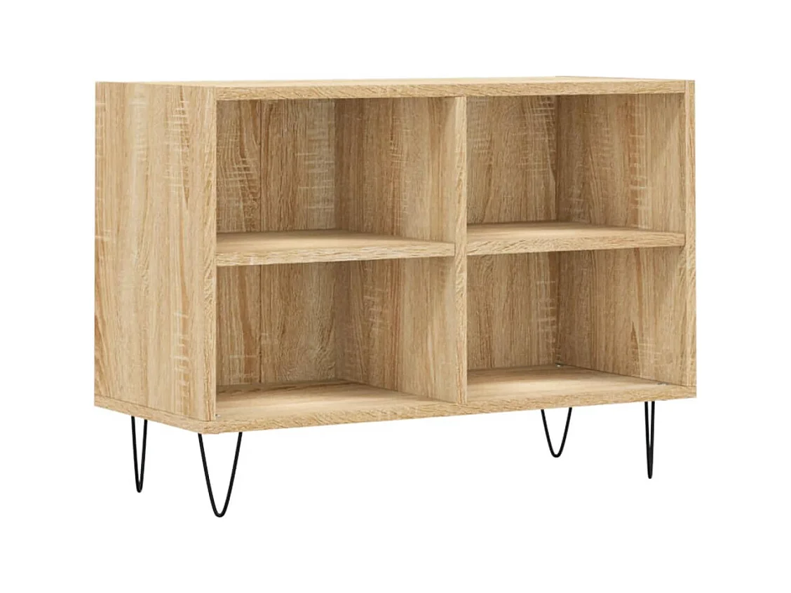 Meuble TV chêne sonoma 69,5 x 30x50 bois d'ingénierie