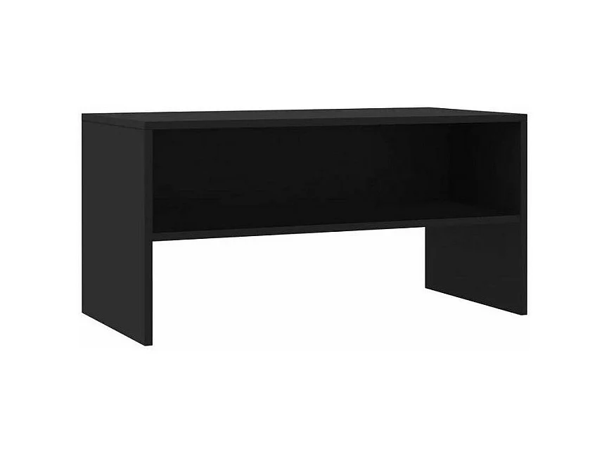 Meuble TV bois noir Thela 80cm