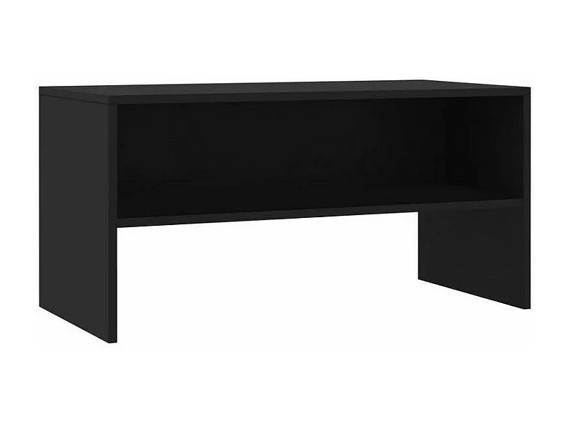 Meuble TV bois noir Thela 80cm