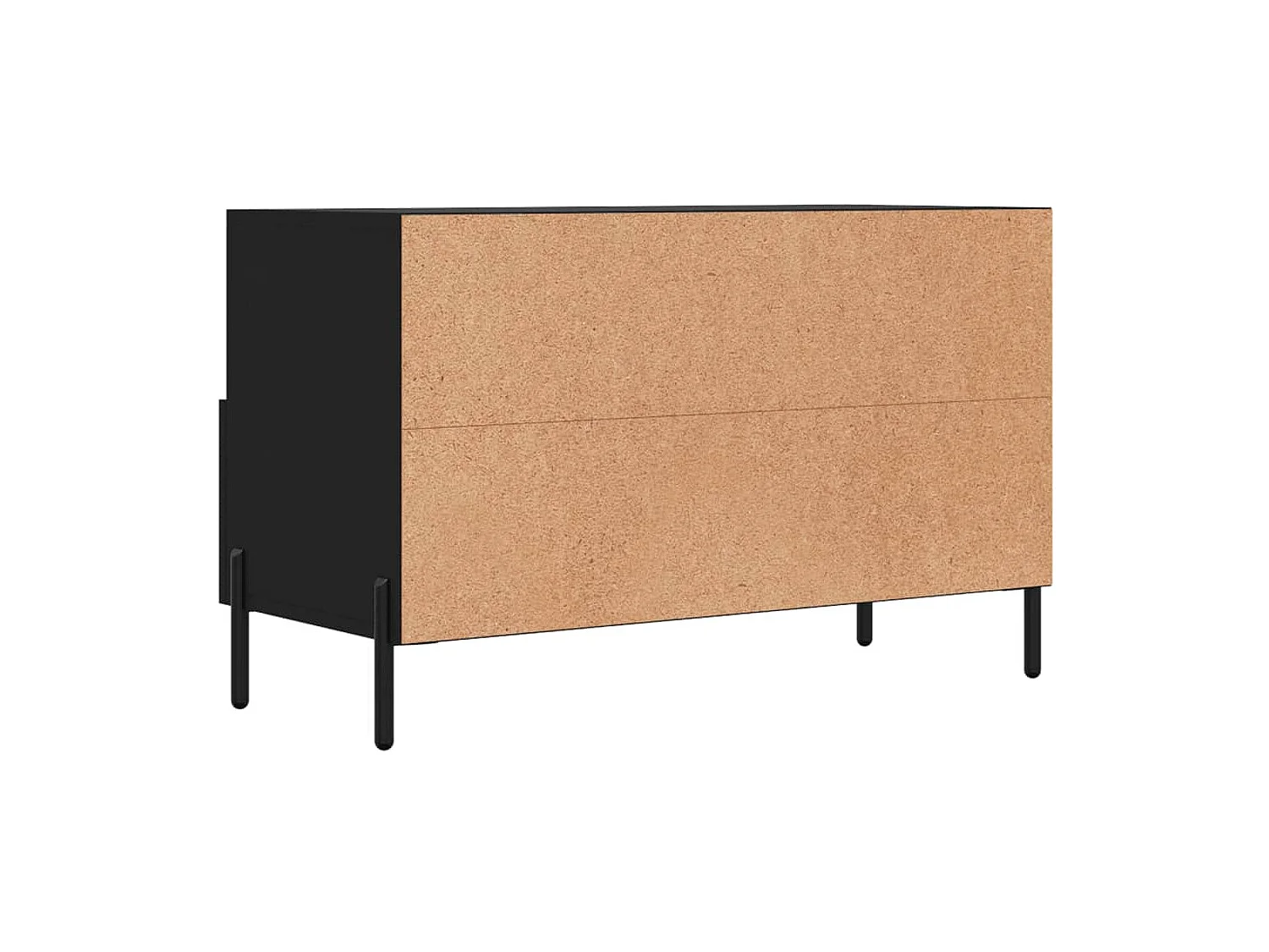 Meuble TV Noir 80x36x50 Bois d'ingénierie