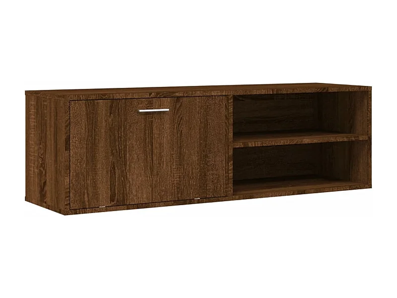Meuble TV chêne marron 120x34x37 bois d'ingénierie