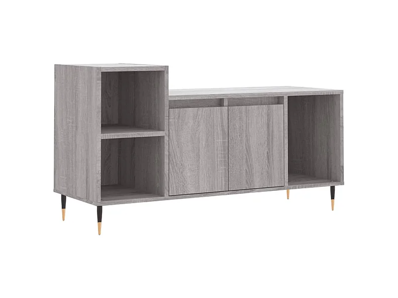 Meuble TV Sonoma gris 100x35x55 Bois d'ingénierie
