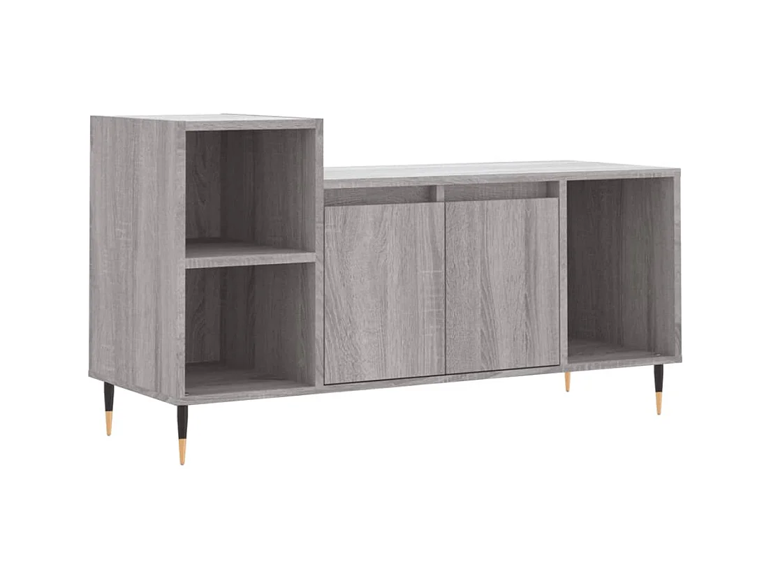 Meuble TV Sonoma gris 100x35x55 Bois d'ingénierie