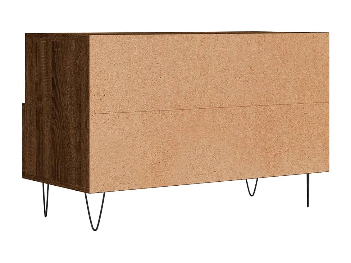 Meuble TV Chêne marron 80x36x50 Bois d'ingénierie