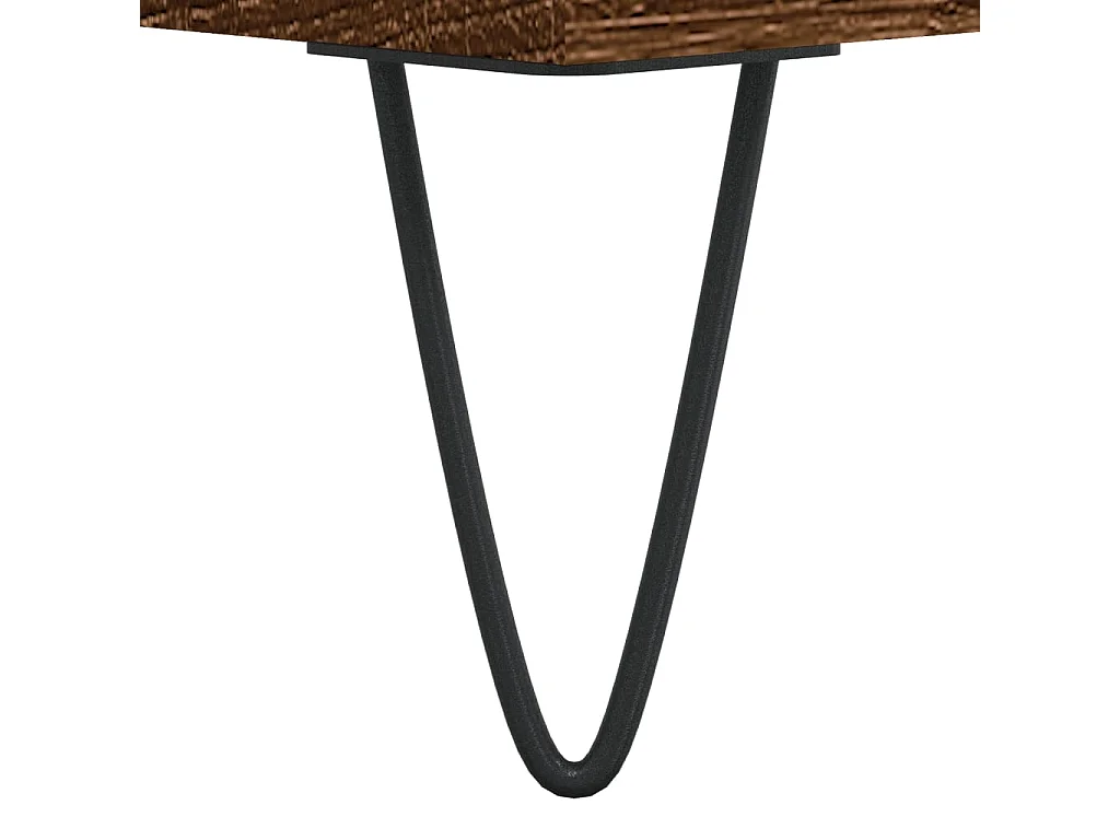 Meuble TV Chêne marron 80x36x50 Bois d'ingénierie