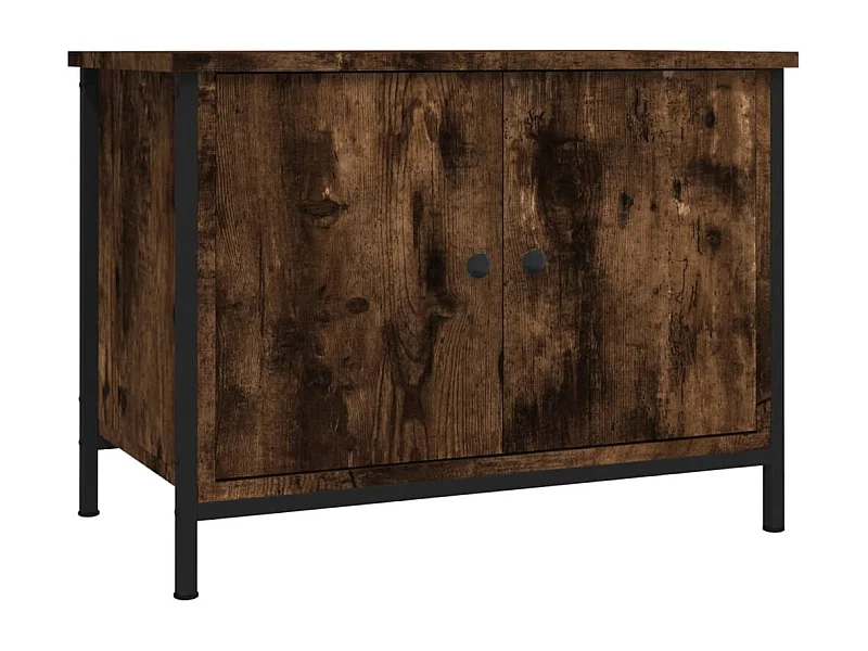 Meuble TV avec portes chêne sonoma 60x35x45 bois d'ingénierie