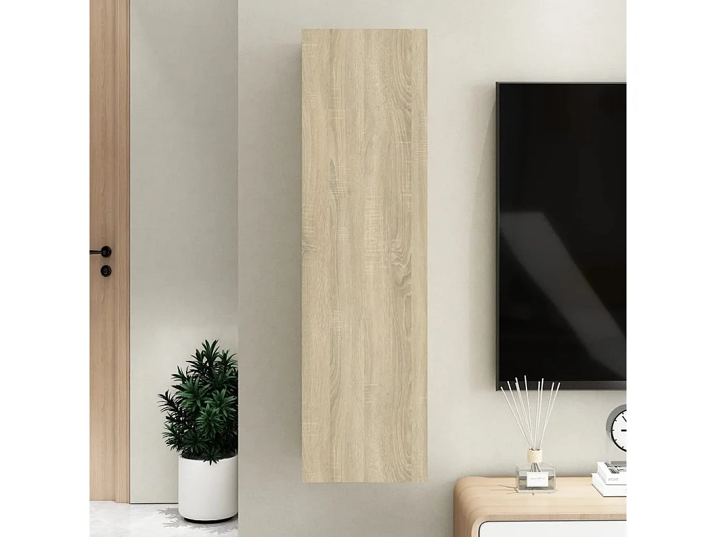 Meuble TV Chêne sonoma 30,5x30x110