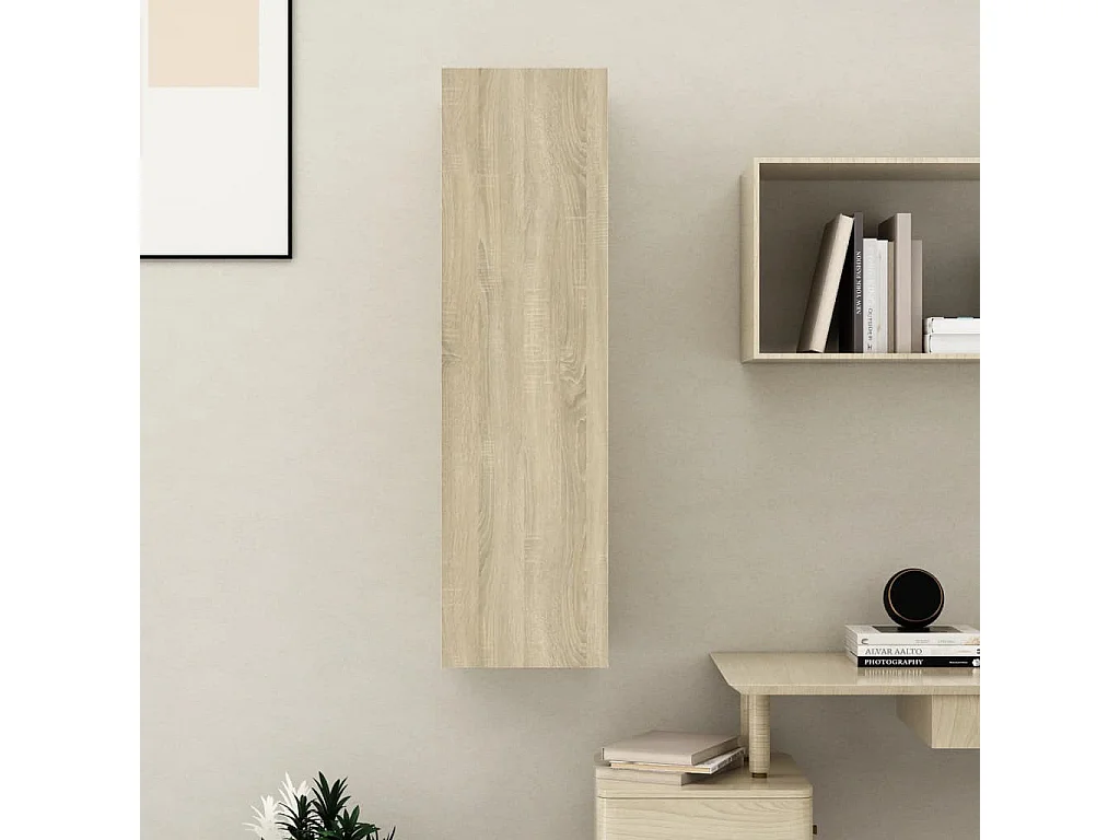 Meuble TV Chêne sonoma 30,5x30x110