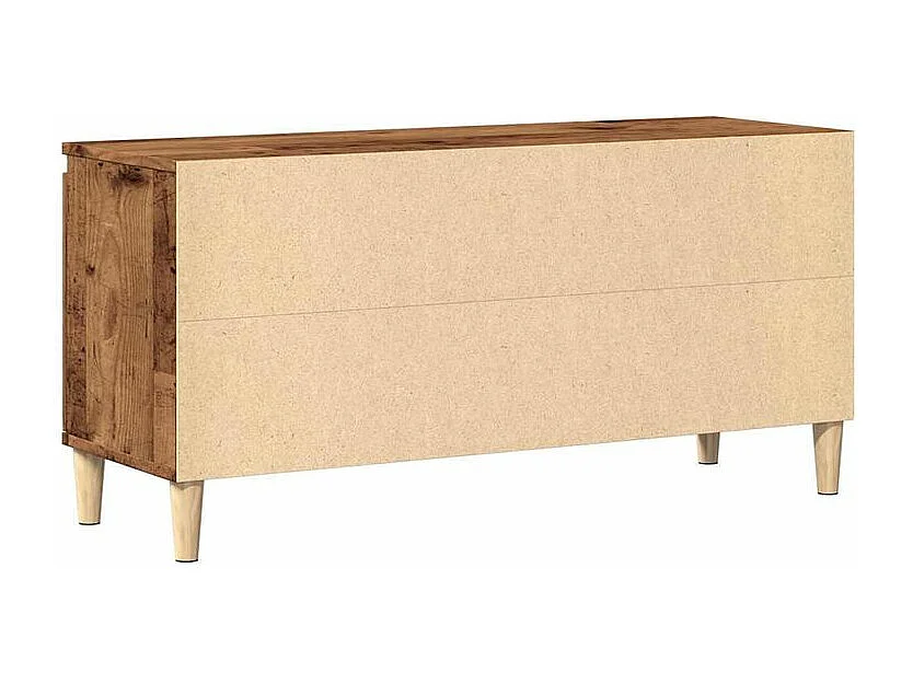 Meuble TV vieux bois 102x35x50 bois d'ingénierie