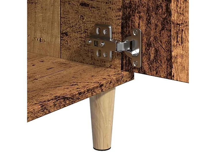 Meuble TV vieux bois 102x35x50 bois d'ingénierie