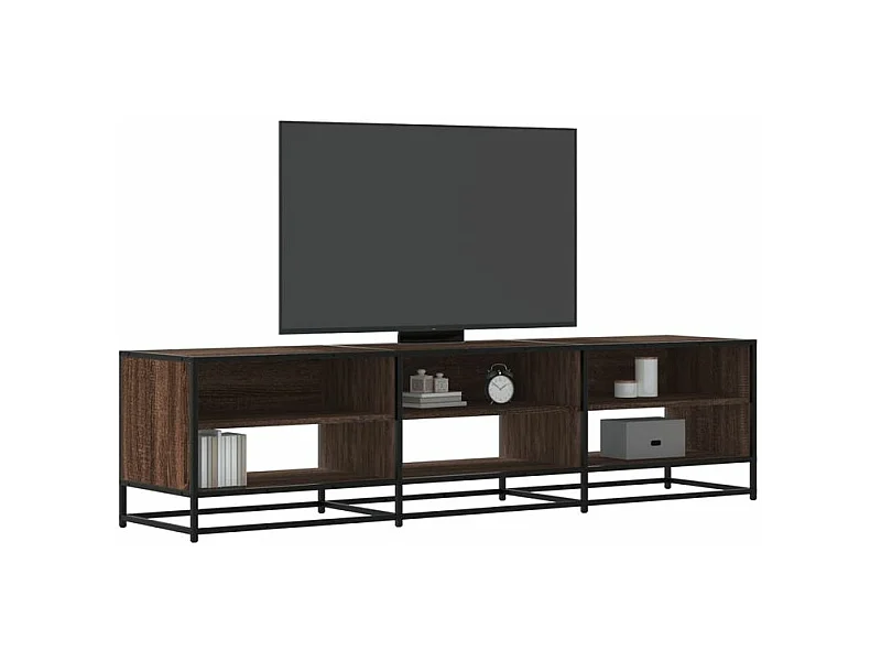 Meuble TV chêne marron 180x40x46 bois d'ingénierie