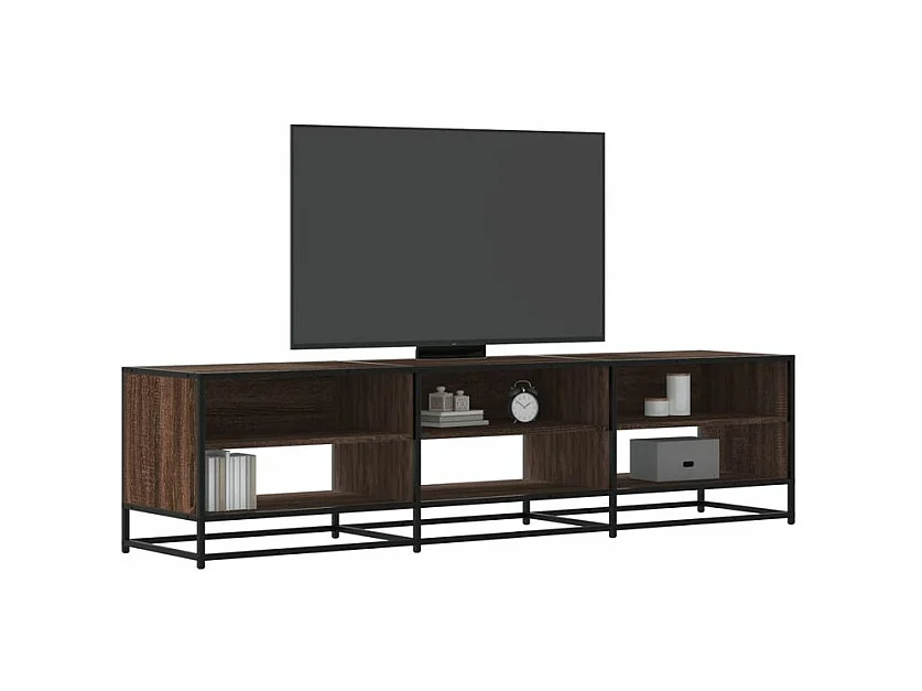 Meuble TV chêne marron 180x40x46 bois d'ingénierie