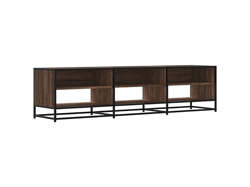 Meuble TV chêne marron 180x40x46 bois d'ingénierie