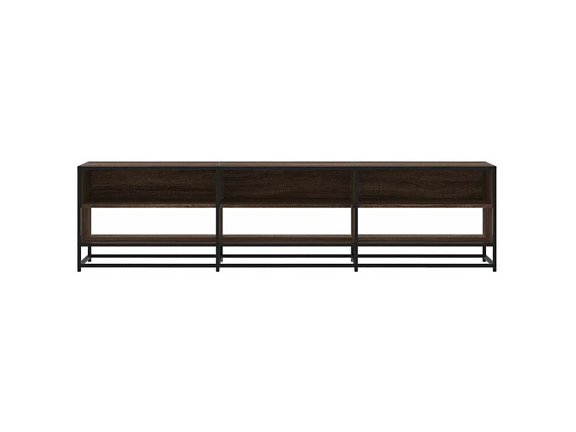 Meuble TV chêne marron 180x40x46 bois d'ingénierie