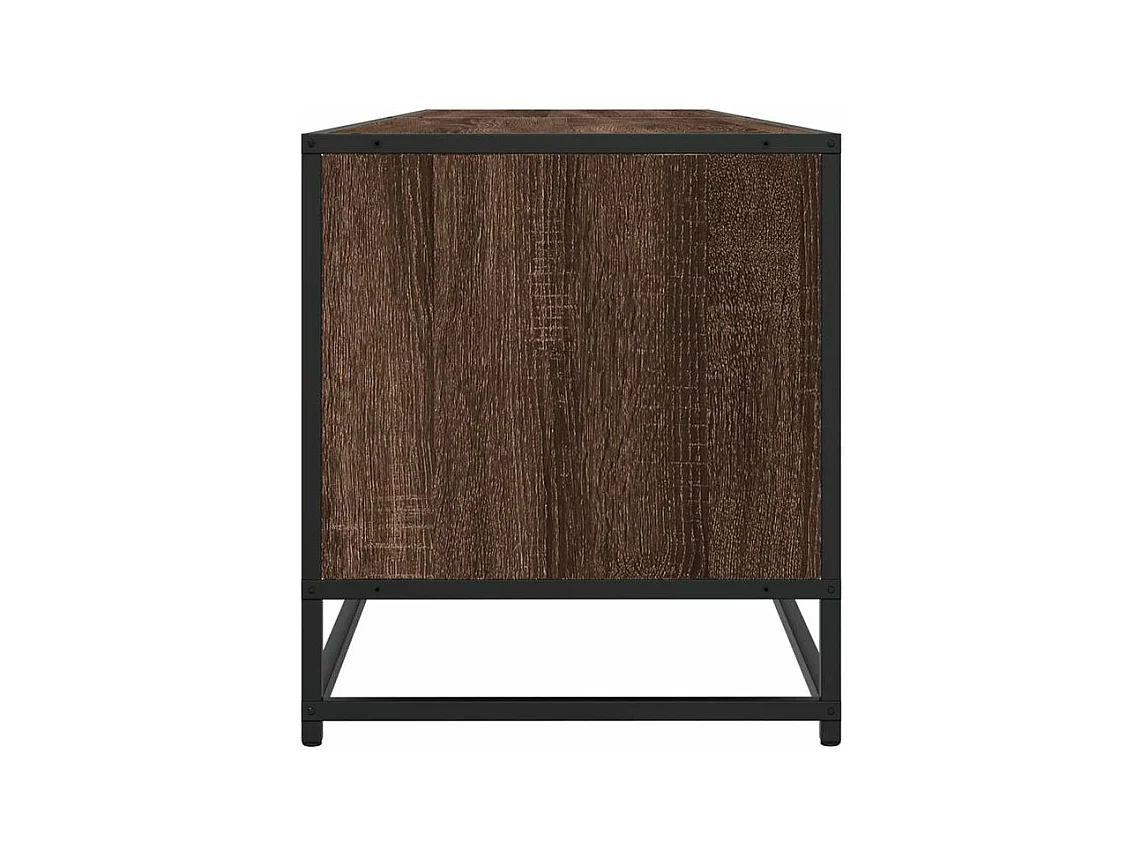 Meuble TV chêne marron 180x40x46 bois d'ingénierie