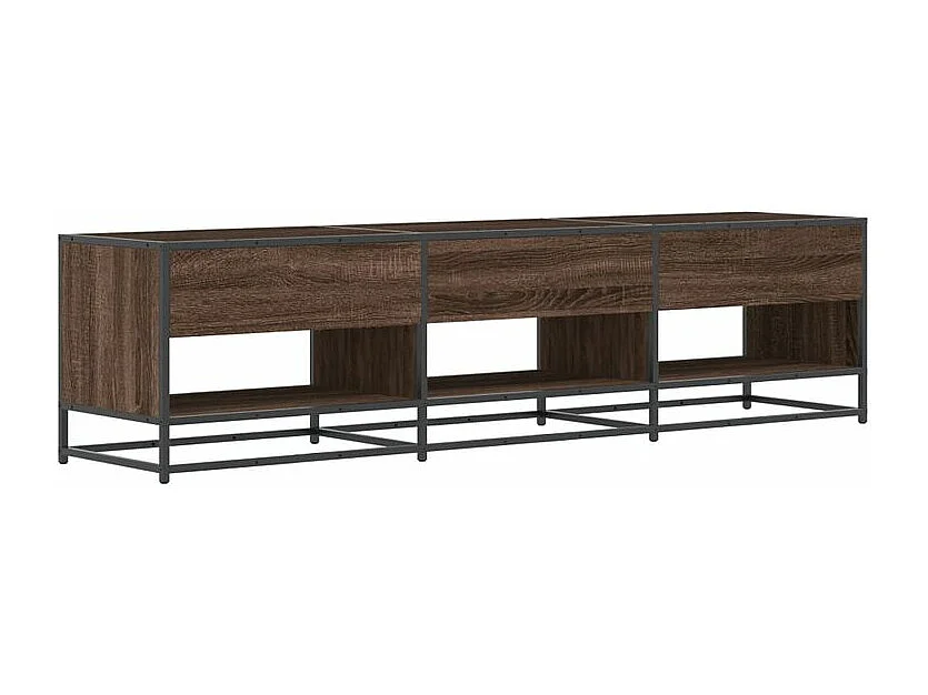Meuble TV chêne marron 180x40x46 bois d'ingénierie