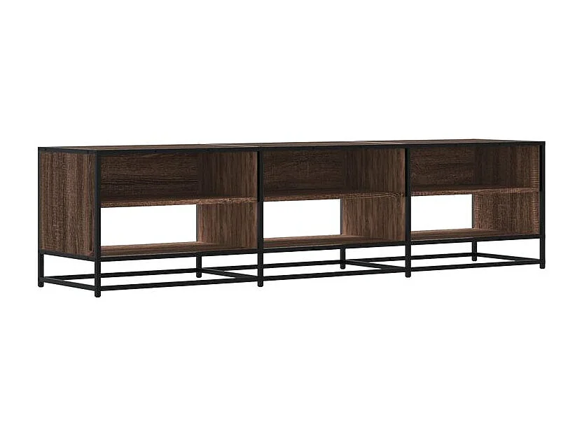 Meuble TV chêne marron 180x40x46 bois d'ingénierie
