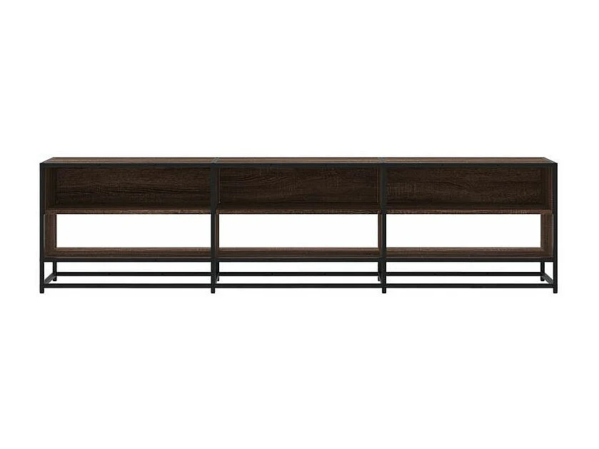 Meuble TV chêne marron 180x40x46 bois d'ingénierie