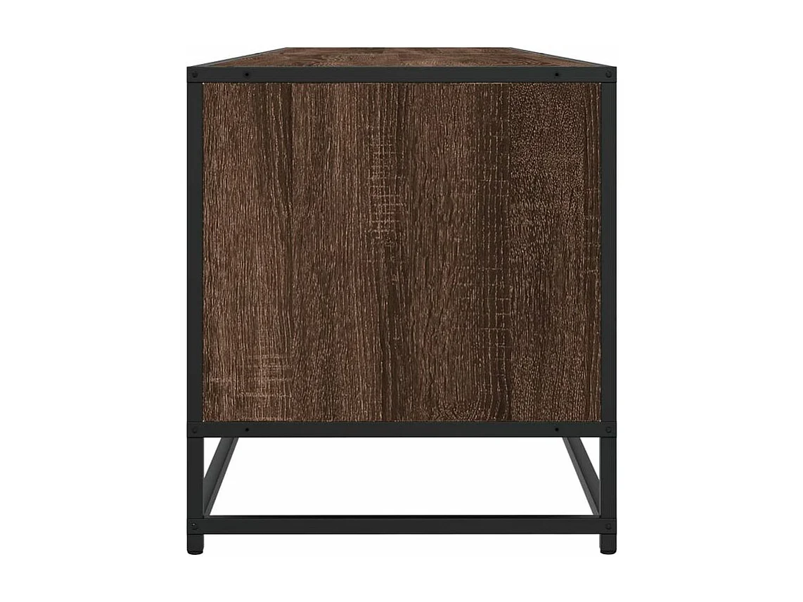 Meuble TV chêne marron 180x40x46 bois d'ingénierie