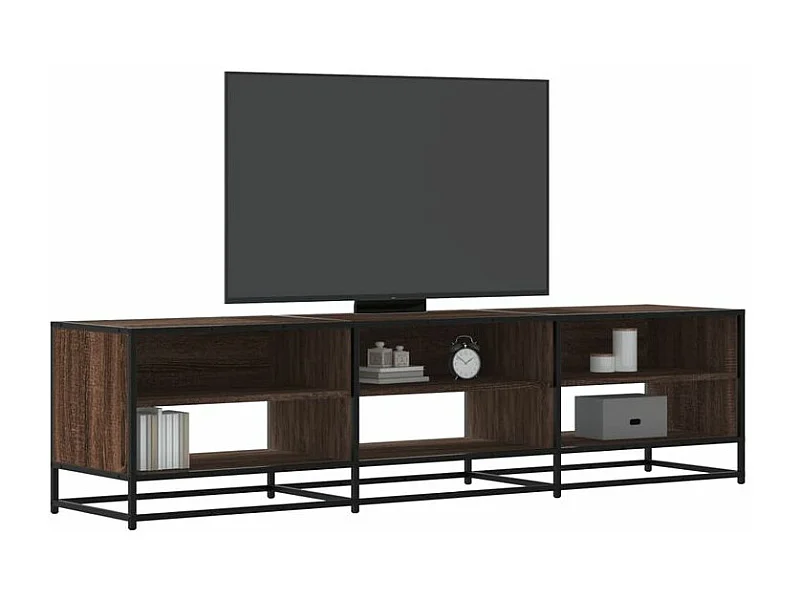 Meuble TV chêne marron 180x40x46 bois d'ingénierie