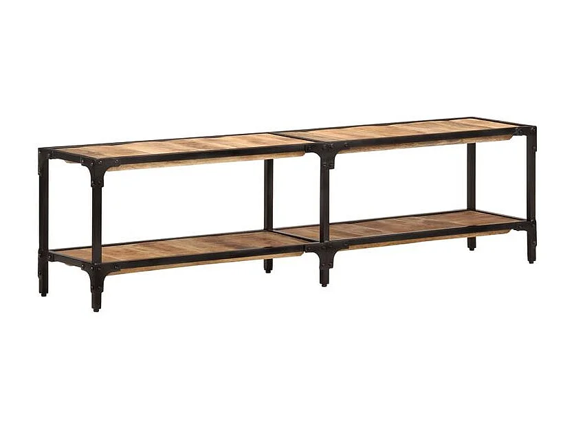 Meuble TV 150x30x41 Bois massif de manguier