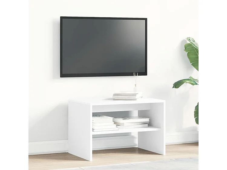 Meuble TV blanc 60x40x40 bois d'ingénierie