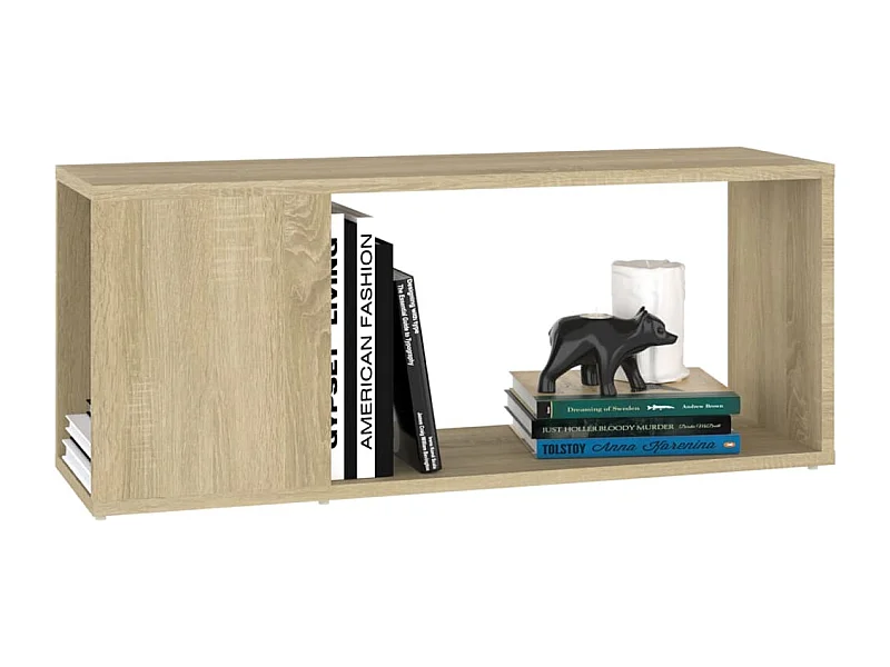 Meuble TV Chêne sonoma 80x24x32