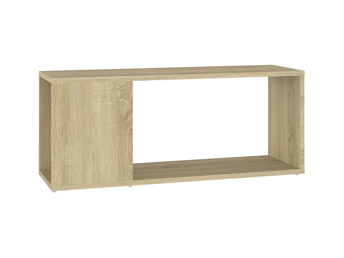 Meuble TV Chêne sonoma 80x24x32