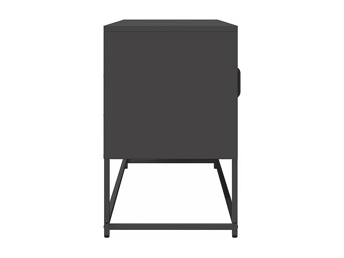 Meuble TV noir 100,5x39x60,5 acier laminé à froid