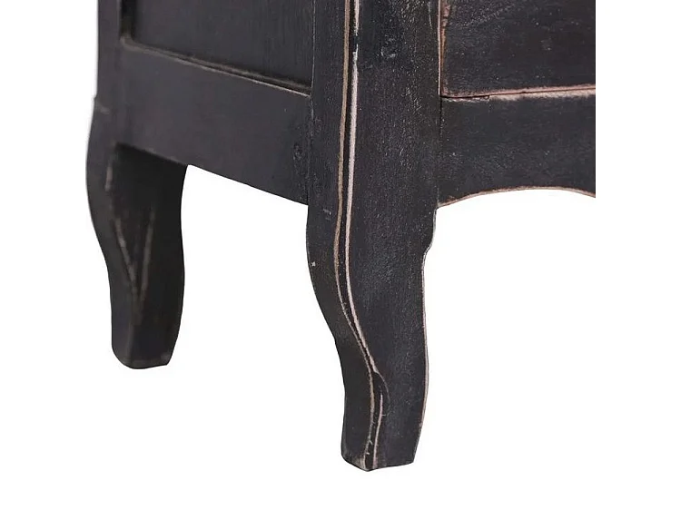 Meuble TV 1 tiroir bois de récupération blanc Lommi 120cm