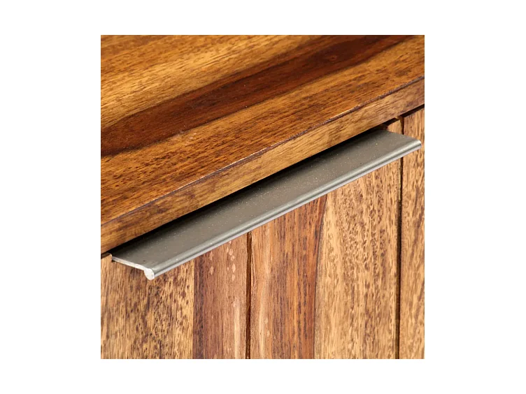 Meuble TV 1 porte sesham massif clair Softly