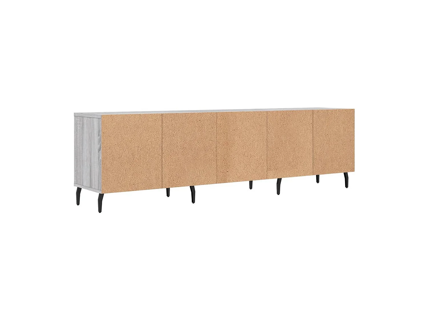 Meuble TV sonoma gris 150x30x44,5 bois d'ingénierie