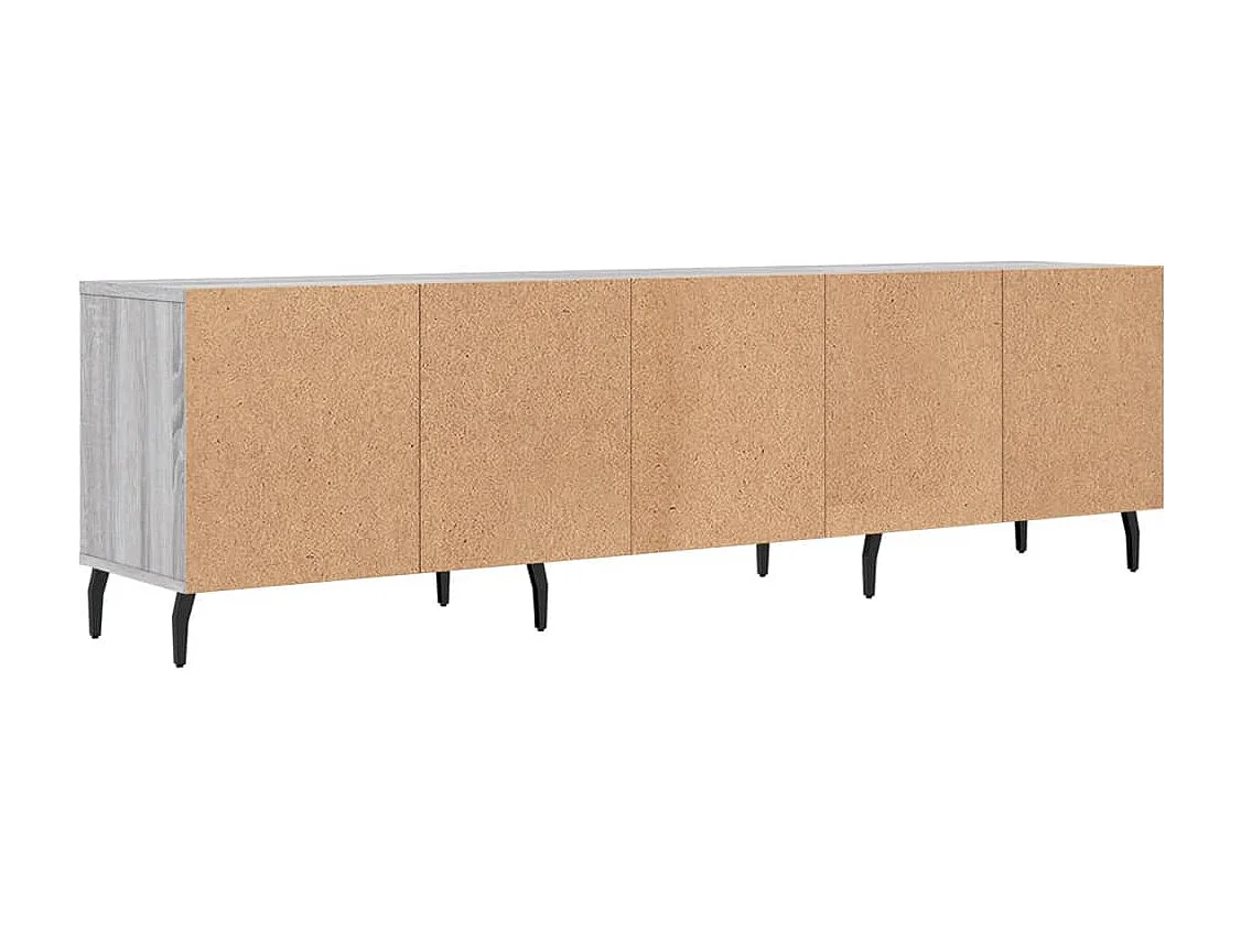 Meuble TV sonoma gris 150x30x44,5 bois d'ingénierie