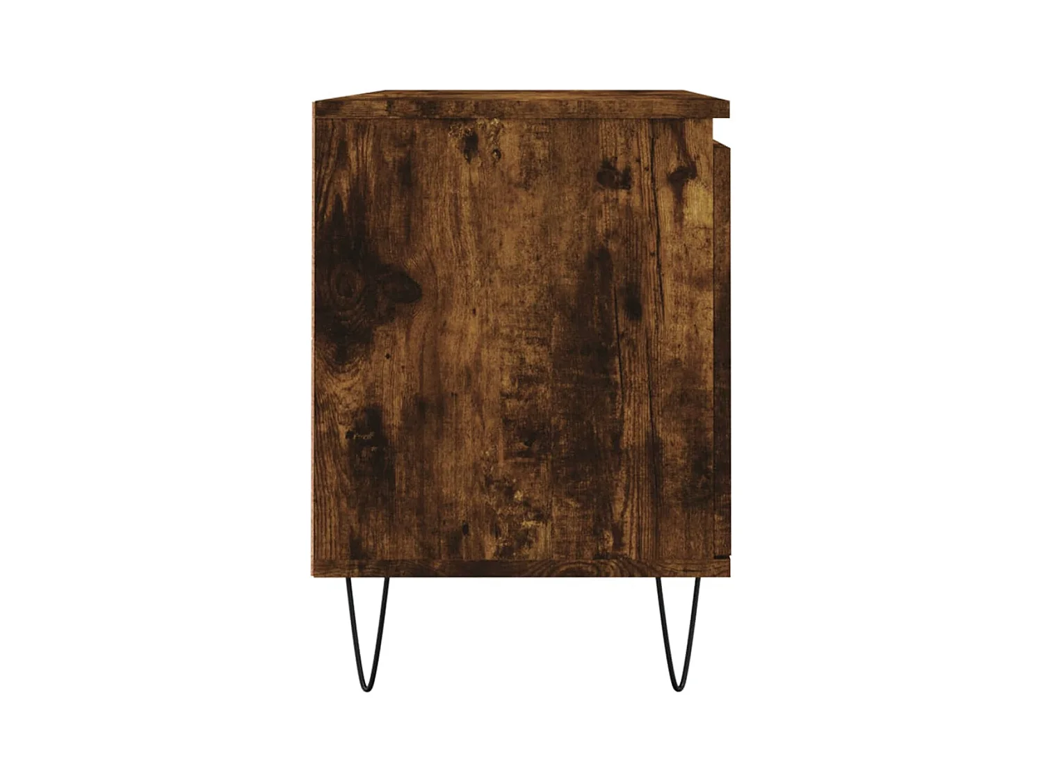 Meuble TV chêne fumé 104x35x50 bois d'ingénierie