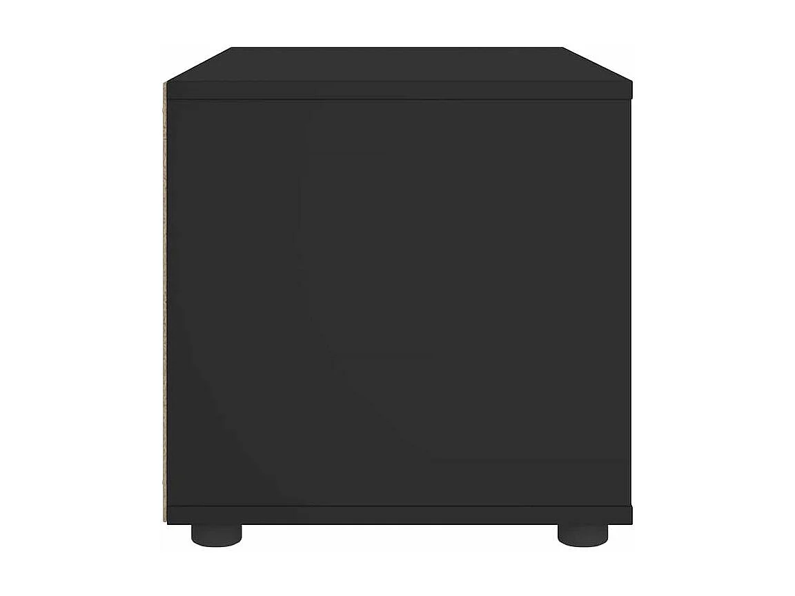 Meuble TV VISNES noir 60x40x38 bois d'ingénierie