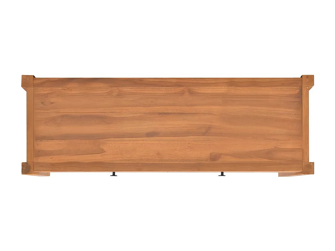 Meuble TV 140x40x45 Bois de teck recyclé 2