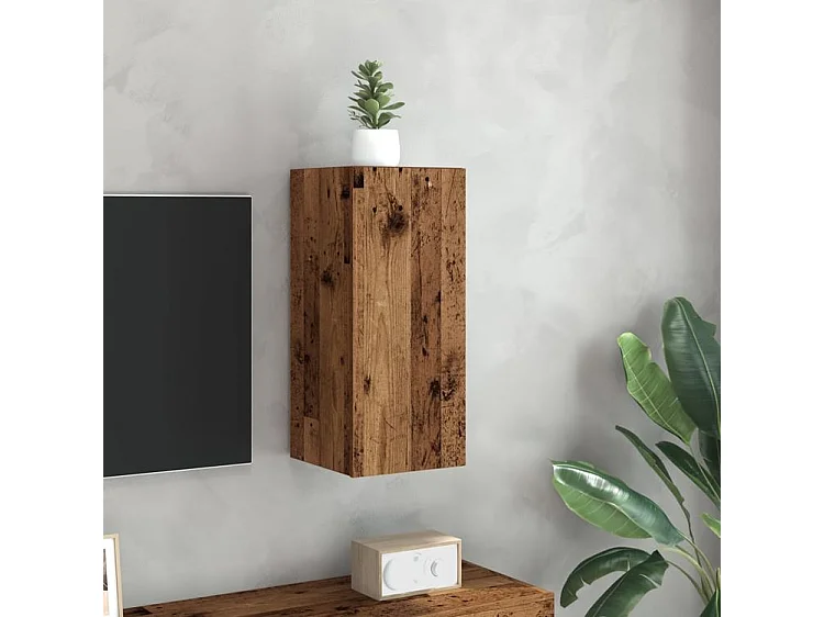 Meuble TV vieux bois 30,5x30x60 bois d'ingénierie