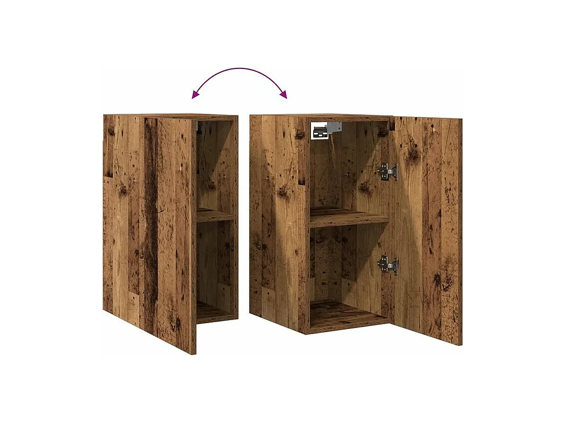 Meuble TV vieux bois 30,5x30x60 bois d'ingénierie