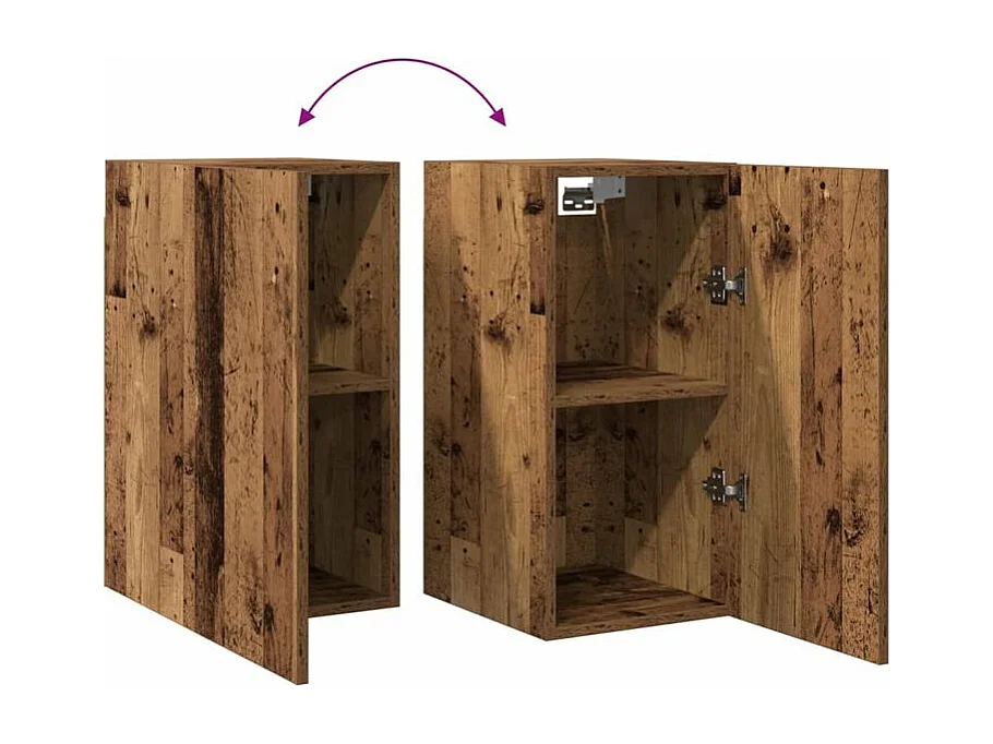 Meuble TV vieux bois 30,5x30x60 bois d'ingénierie