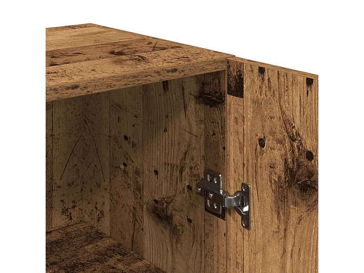 Meuble TV vieux bois 30,5x30x60 bois d'ingénierie