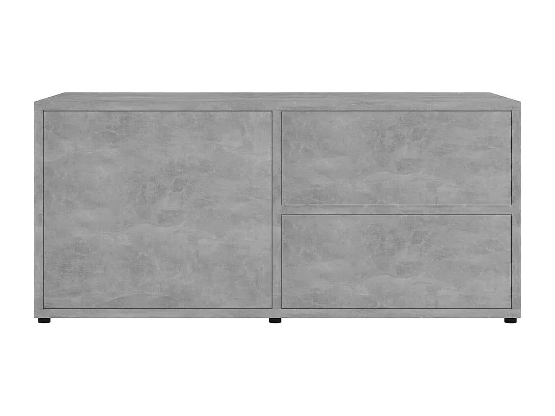 Meuble TV Gris béton 80x34x36