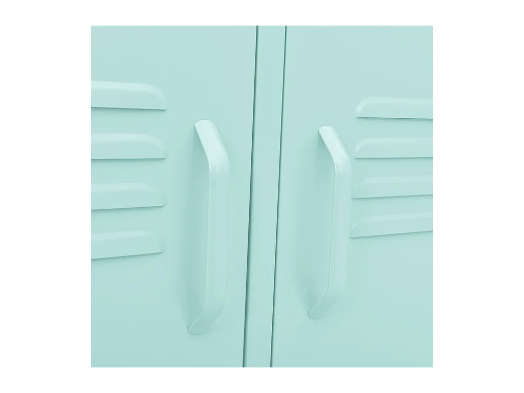 Meuble TV Vert menthe 105x35x50 Acier