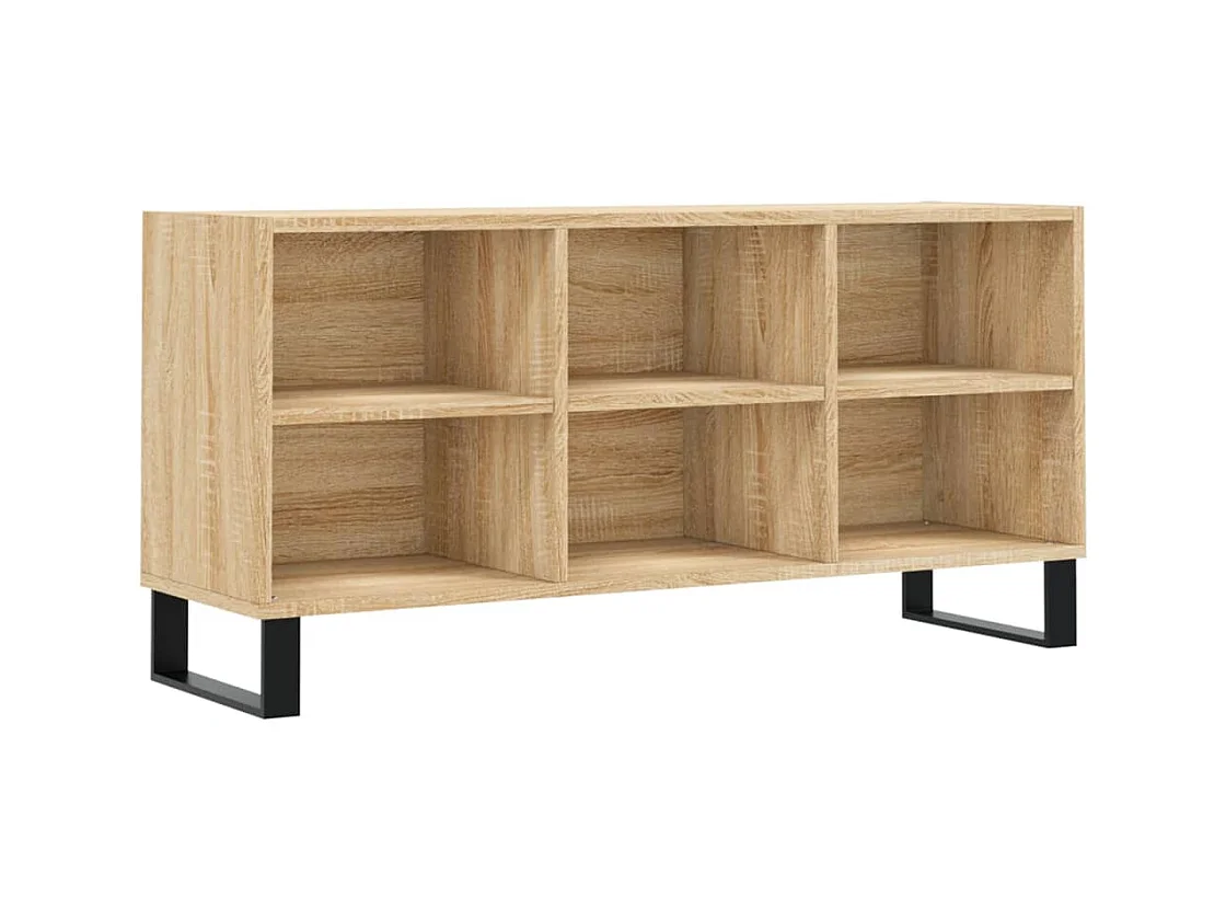 Meuble TV chêne sonoma 103,5x30x50 bois d'ingénierie