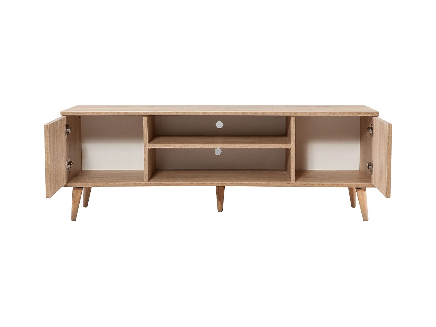 Meuble TV en bois clair et marron Kiza 720