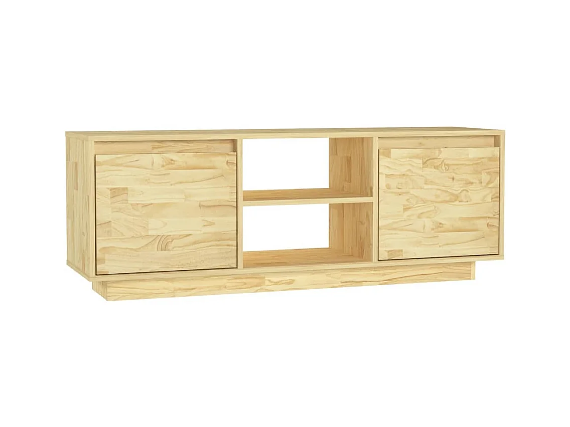 Meuble TV 110x30x40 Bois de pin massif